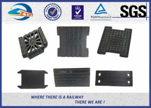 China High Tensile strength EVA Rubber Track Rail Pads , Railway Plate factory