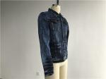 Dark Mottled Wash Mens Denim Jacket And Jeans / Denim Jean Jacket TW76378
