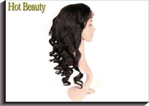 China 14 inch Virgin Lace Front Wig High Density Loose Wave , Glueless Wig factory