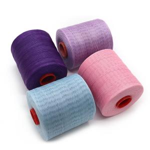 China Kangfa 0.8mm 1mm Polyester Handmade Braid Waxed Thread High Tenacity for Leather Goods factory