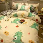 100% Luxury Duvet Cover 4 Pieces Bed Sheet Set with 2Pcs Pillow Case Hotel