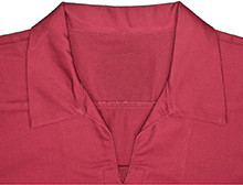 Breathable Custom Protective Work Clothing Long Sleeve Red Color Ribbing Cuff