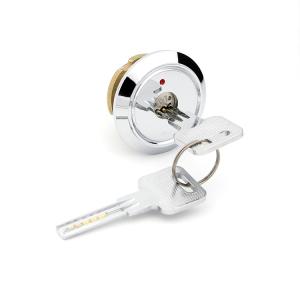 China Semicircular Pin Tumbler Drawer Lock 48mm Head Diameter For Steel Furniture factory