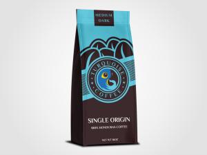 China 160g 250g 340g 500g Box Bottom Coffee Bag 140Microns factory