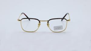 China Unisex Square Retro style Metal Frame non-prescription Clear Lens Glass Vintage Glasses factory