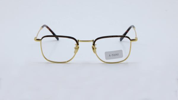 Unisex Square Retro style Metal Frame non-prescription Clear Lens Glass Vintage