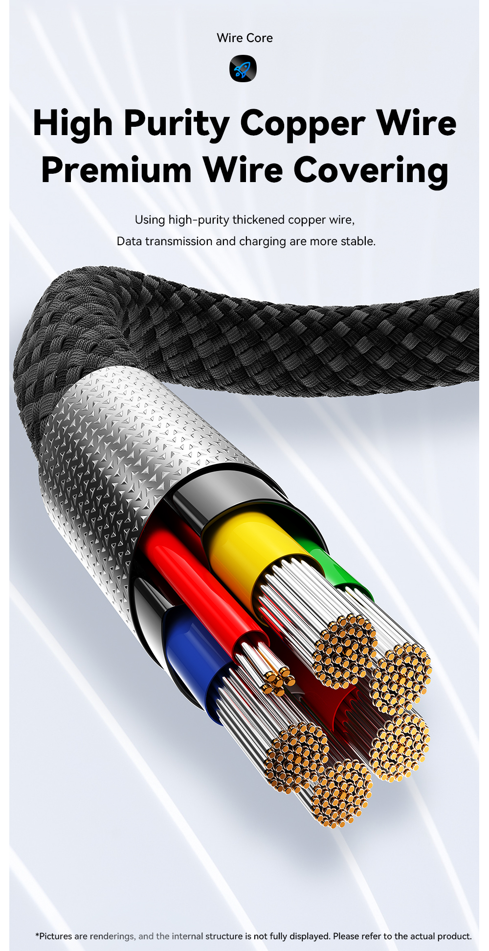 ES-X55 Series Magnetic Absorption Quick Charge Cable USB C To Type C Cable 100W 240W 1m