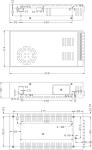 IP20 Indoor 350W LED Module Power Supply 29.1A Waterproof 12V Transformer