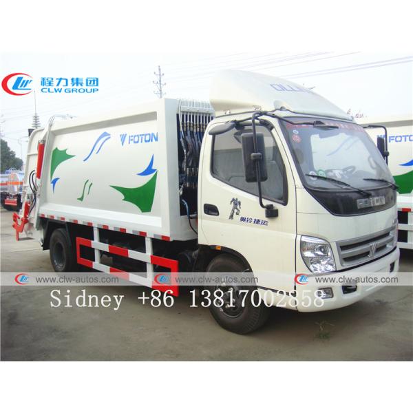 Foton Ollin 8cbm 4X2 Compactor Garbage Truck For City Trash Collection