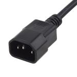 10A 125V Extension Power Cord UL Approval IEC C13 C14 Connector Cable