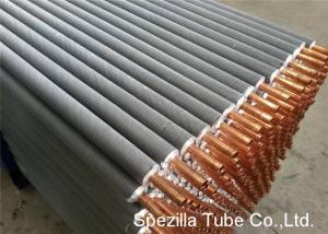 China Extruded Finned stainless steel heat exchanger tubing 11 FPI 25000MM Length factory