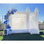 White Jumping Bouncy House Castle Outdoor Pvc Commercial Inflatable Bouncer