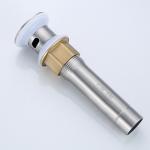 Polished Bathroom Drain Fittings 304 Stainless Steel Pop Up Brushed Nickel Sink