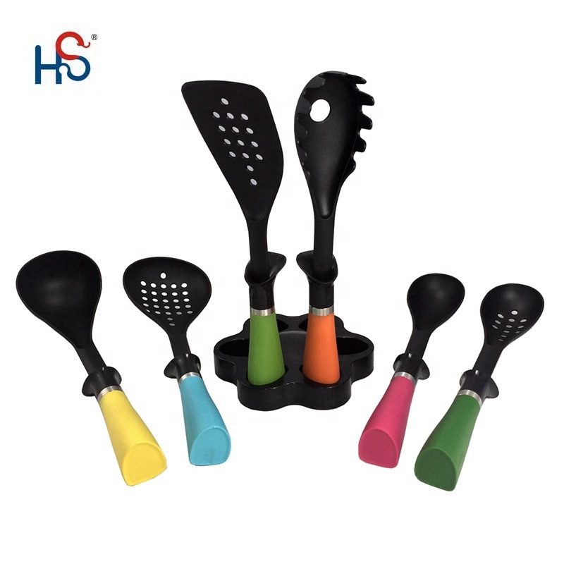 Non-Stick Cooking Tools Set 7 Piece Nylon Utensils for Effortless Cooking Experience