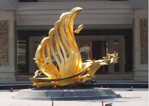 China Contemporary Decoration Bronze Bird Sculpture / Statue With 250cm Height factory