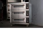 Three Deck Nine Trays Stainless Steel Bakery Deck Oven commercial kitchen bakery