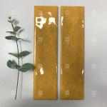75x300mm Wavy Glossy Glazed Porcelain Subway Tile Restaurant Backsplash Kitchen