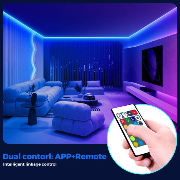 China Chageable RGBIC LED Lights E-sports Atmosphere USB Light Strip Changes Color With Music Waterproof IP20 factory