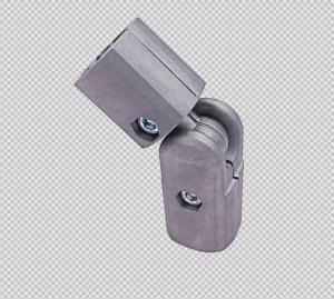 China Anodizing Silver Die Casting Aluminum Pipe Joints AL-30 for Fitting Aluminum Pipes factory
