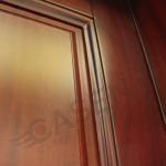 Moistureproof Flat Teak Solid Wood Flush Doors 70mm Width Internal Wooden Door