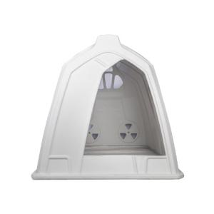 Rectangular Polyethylene Dairy Calf Hutches Weatherproof and Insulated in White