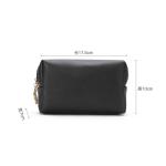 Saffiano PU Leather Travel Cosmetic Pouch For Women