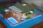 Commercial House Interior 3D Model Machine Cut / Handmade Artwork Small Size