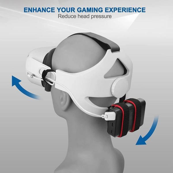 Adjustable Back Battery Strap Power Bank Fixing Bracket For Oculus Quest 2 MOBILE Battery Holder For Quest 2 Headset VR