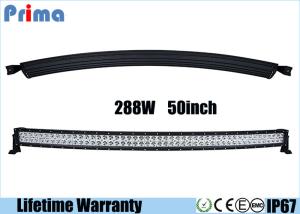 China 288 Watt 50 Inch Curved LED Light Bar Dual Row Style 6000K Color White factory