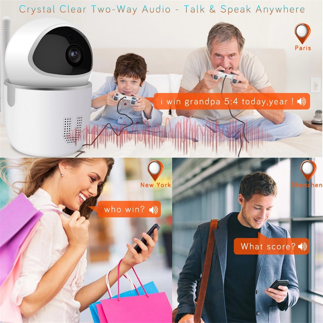 Tuya Smart Life 720P 1080P IP Camera Wireless WiFi Camera Security Surveillance CCTV Camera Baby Monitor