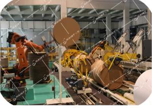 China Industrial Assembly Line Robots For Inner Heads Placing Customized Color factory