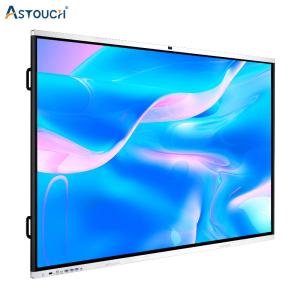 China 86&quot; Dual System Interactive Flat Panel IR Touch With 4K AI Camera And Microphone factory