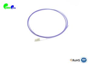 China Optical Fiber Pigtail OM4 50 / 125 Simplex 0.9mm LC UPC With Violet Tight buffer 2M LSZH Jacket factory