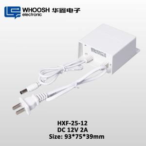 China CCTV 25W AC DC Power Supply Outdoor Rainproof IP45 12V 2A Power Supply factory