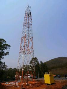 China 30m 3 Leg 4 Leg 5G Internet WIFI Telecom Steel Lattice Tower Self Supporting factory