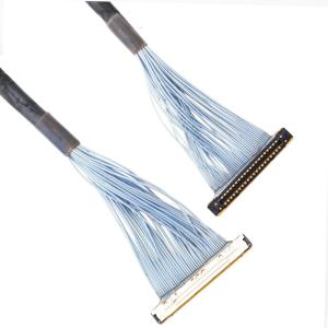 China Micro Coaxial Lvds 40 Pin Cable 0.25mm Pitch KEL XSLS20-40 factory