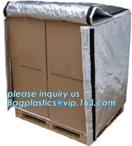 China Aluminum Foil Bubble Insulation Material Vapour Battier Pallet Cover, Thermal insulated pallet blankets, factory