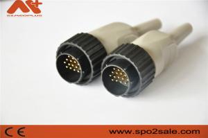 China EKG connector compatible Kenz 10-lead EKG cable with 16pin black color factory