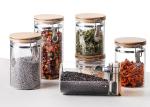 Stainless Steel Buckle Glass Storage Containers High Borosilicate Glass