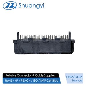 SAS 68-Pin Female Solder-Type Connector 180° | 30U Gold Electronic Signal Terminal for Wire, Cable, Automotive, Server & PCB Transmission