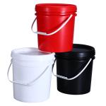Food Grade Plastic Buckets With Lids Silk Screen Heat Transfer Printing Capacity