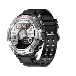 Rainbuvvy T96 silver 2-in-1music sports smart watch Bluetooth call pedometer