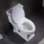 Heritage American Standard One Piece Elongated Toilet Soft Closing Seat 29in
