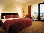 Modern King Size Bedroom Hotel Furniture Set Luxury In MDF With Cherry Wood