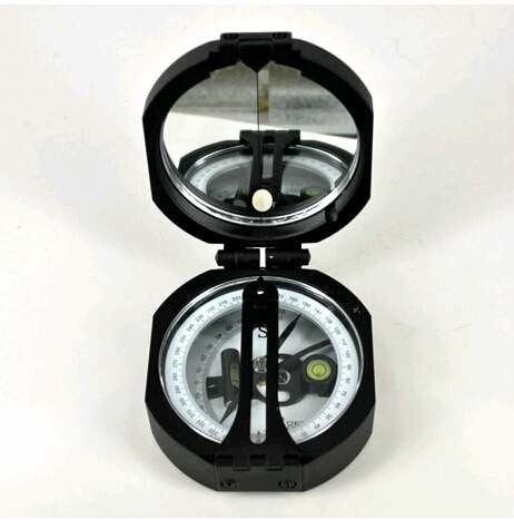 Aluminium Alloy Black Geology Metal Compass