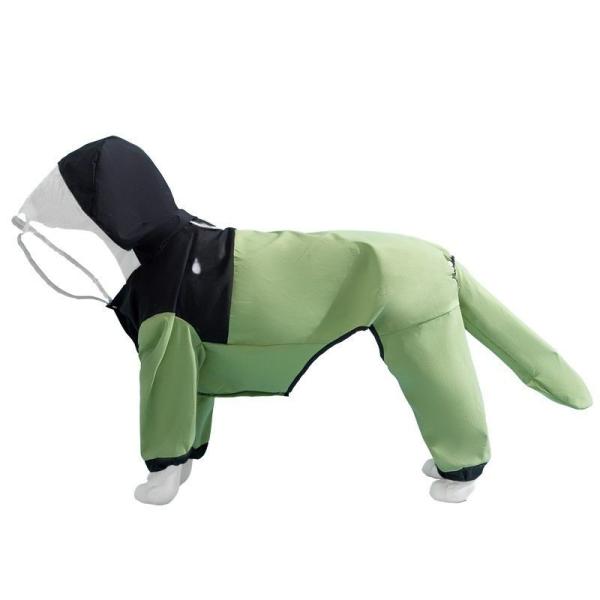 China Windproof Cuffs Quick-drying Hooded Lightweight Dog Raincoat Scratch-resistant factory