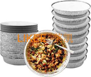 China Insulation Preservation Round Aluminum Foil Container For Freezer factory