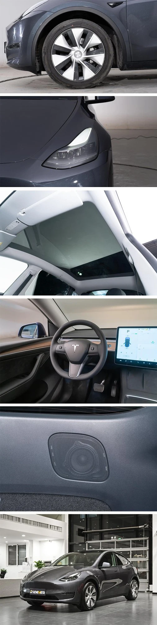 Ridever Export Electric SUV Vehicle for Tesla Model Y EV Car 545km Battery Range New Car 0km Electric Used Car