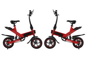 China Fashionable Folding Road Bicycle , Adjustable Speed Small Electric Bicycle factory