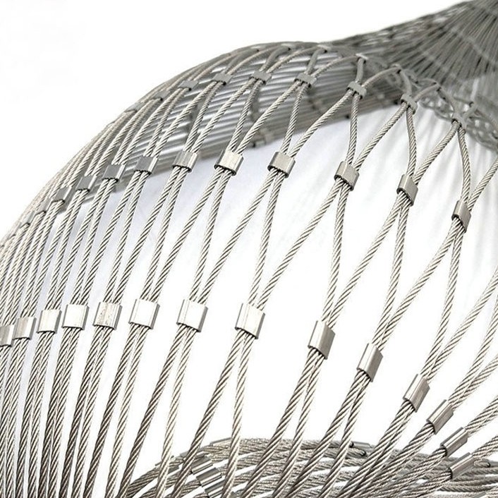60 Degree Angle Balustrade Cable Mesh for Zoo Enclosure System